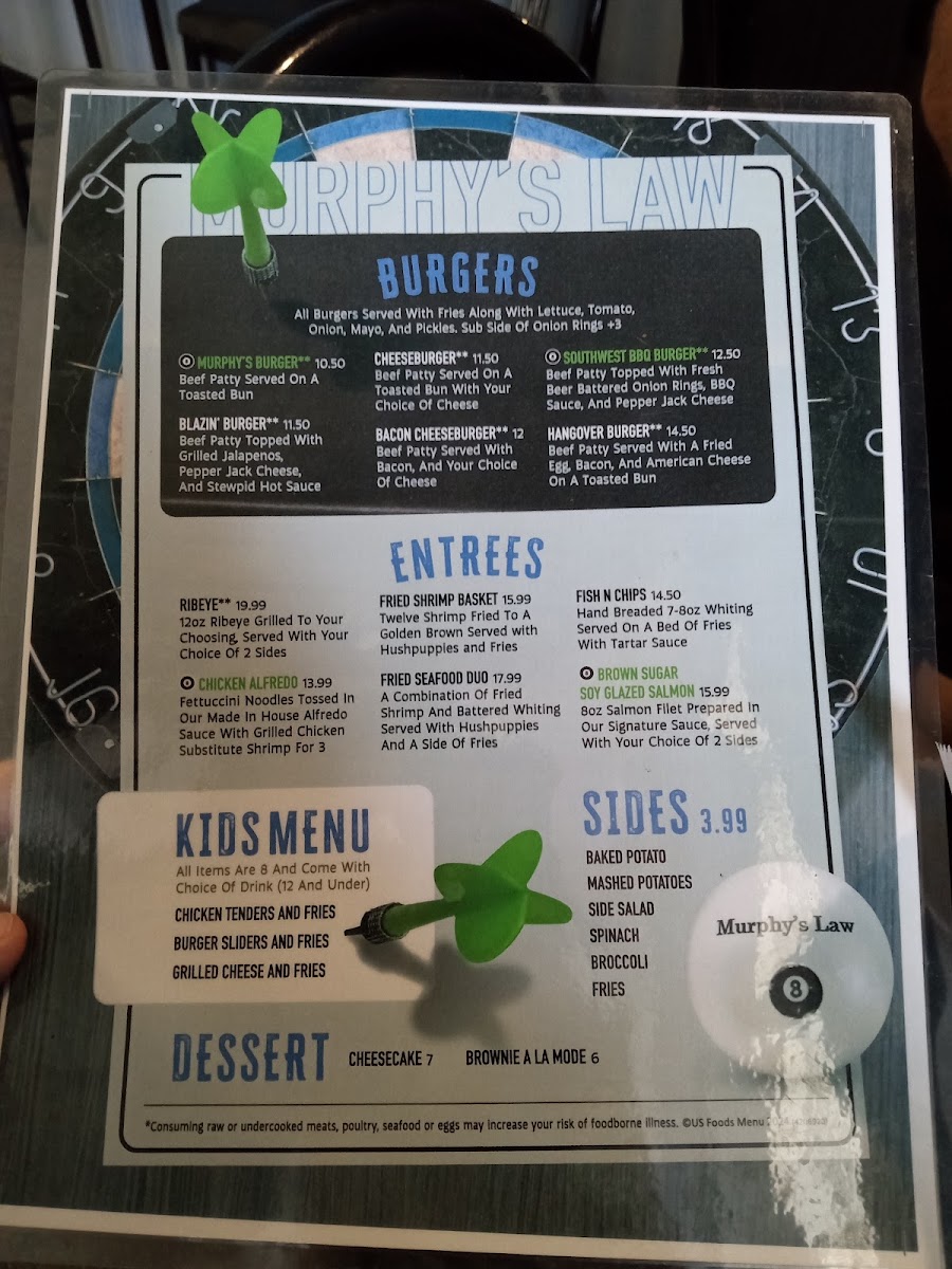 Menu Murphy's Law Billiards-3